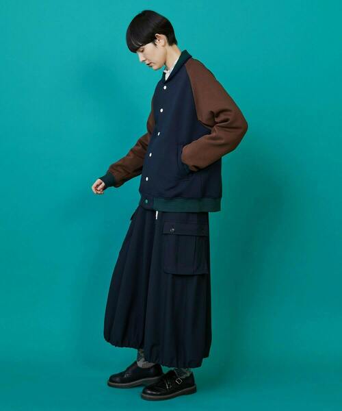 FRAPBOIS（フラボア）の「サーモズ スカート（スカート・レディース・ネイビー/グレー・1/0）」の20枚目の写真