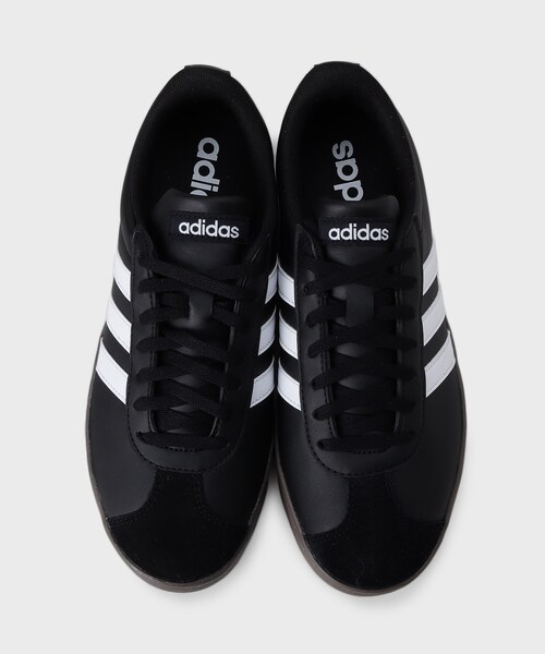 adidas(アディダス)の「adidas VLコートベース(スニーカー・レディース・オフホワイト/ブラック・45/35)」の8枚目の写真
