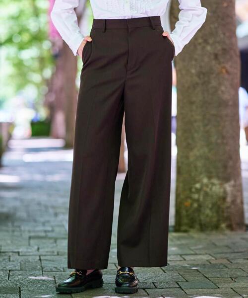 DRESSTERIOR(ドレステリア)の「◆【セットアップ可/オンオフ】ウールビスコースカルゼワイドパンツ(その他パンツ・レディース・ブラウン系その他・34/36/38/40)」の11枚目の写真