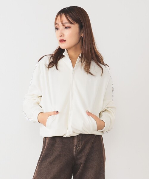 FRED PERRY（フレッドペリー）の「FRED PERRY / Taped Track Jacket（ジャージ・レディース・チャコールグレー/オフホワイト・10）」の22枚目の写真