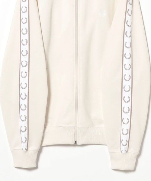 FRED PERRY（フレッドペリー）の「FRED PERRY / Taped Track Jacket（ジャージ・レディース・チャコールグレー/オフホワイト・10）」の11枚目の写真