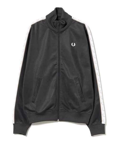 FRED PERRY（フレッドペリー）の「FRED PERRY / Taped Track Jacket（ジャージ・レディース・チャコールグレー/オフホワイト・10）」の14枚目の写真
