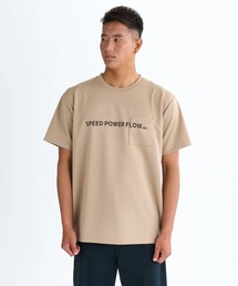 Quiksilver（クイックシルバー）の「SURF WORD LOGO ST/クイックシルバーダンボールニットフロントプリント半袖Tシャツ（Tシャツ/カットソー）」