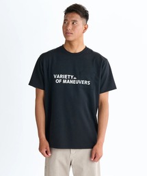 Quiksilver（クイックシルバー）の「SURF WORD LOGO ST/クイックシルバーダンボールニットフロントプリント半袖Tシャツ（Tシャツ/カットソー）」