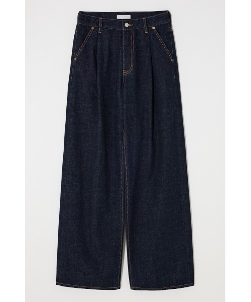 セットアップ対応】TUCK WIDE STRAIGHT（デニムパンツ）｜MOUSSY