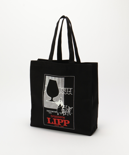 EDIFICE(エディフィス)の「GIFT SHOP (ギフトショップ) LIPP Black Classic Shopper(トートバッグ・メンズ・ブラック・FREE)」の1枚目の写真
