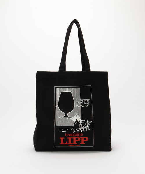 EDIFICE(エディフィス)の「GIFT SHOP (ギフトショップ) LIPP Black Classic Shopper(トートバッグ・メンズ・ブラック・FREE)」の6枚目の写真