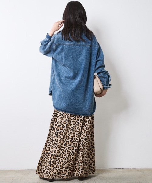 CHIC STYLE（シックスタイル）の「ソフトデニムシャツ＜大きいサイズ有＞シックスタイル（シャツ/ブラウス・レディース・ブルー系/ブラック系・M/L/LL/3L/4L/5L）」の17枚目の写真