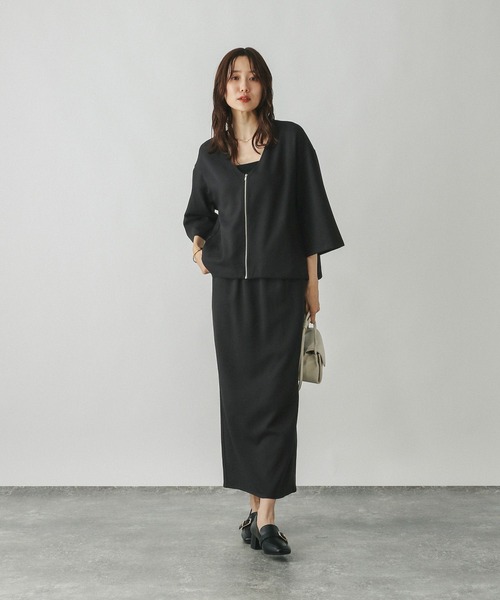 セール】シャツブルゾン＊スカートセット/583901（ワンピース