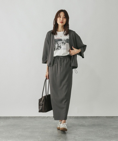 セール】シャツブルゾン＊スカートセット/583901（ワンピース