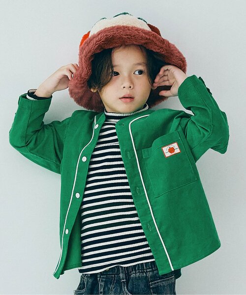 p.premier(ピードットプルミエ)の「【リンク/ジュニア対応】バックロゴユニフォームシャツ(シャツ/ブラウス・キッズ・ブラック/ブルー/グリーン/レッド・80/90/100/110/120/130/140)」の2枚目の写真