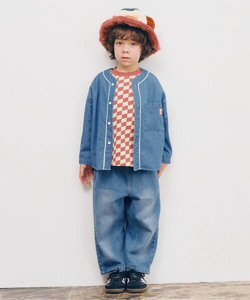 p.premier(ピードットプルミエ)の「【リンク/ジュニア対応】バックロゴユニフォームシャツ(シャツ/ブラウス・キッズ・ブラック/ブルー/グリーン/レッド・80/90/100/110/120/130/140)」の7枚目の写真