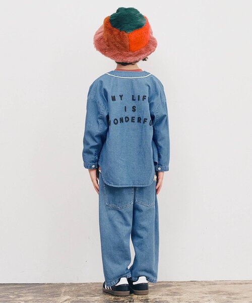 p.premier(ピードットプルミエ)の「【リンク/ジュニア対応】バックロゴユニフォームシャツ(シャツ/ブラウス・キッズ・ブラック/ブルー/グリーン/レッド・80/90/100/110/120/130/140)」の8枚目の写真