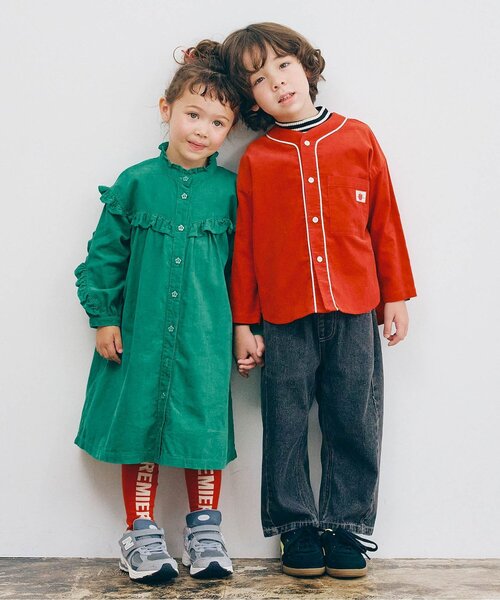 p.premier(ピードットプルミエ)の「【リンク/ジュニア対応】バックロゴユニフォームシャツ(シャツ/ブラウス・キッズ・ブラック/ブルー/グリーン/レッド・80/90/100/110/120/130/140)」の16枚目の写真