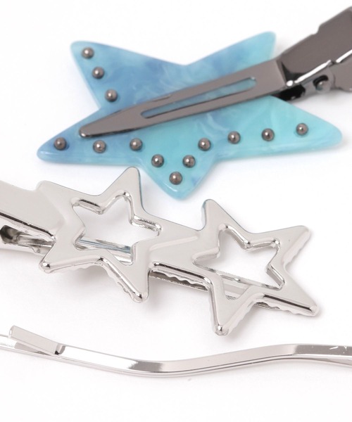 niko and...（ニコアンド）の「スター3セットヘアピン（ヘアピン・レディース・グレー/イエロー・0）」の4枚目の写真