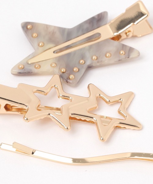 niko and...（ニコアンド）の「スター3セットヘアピン（ヘアピン・レディース・グレー/イエロー・0）」の5枚目の写真