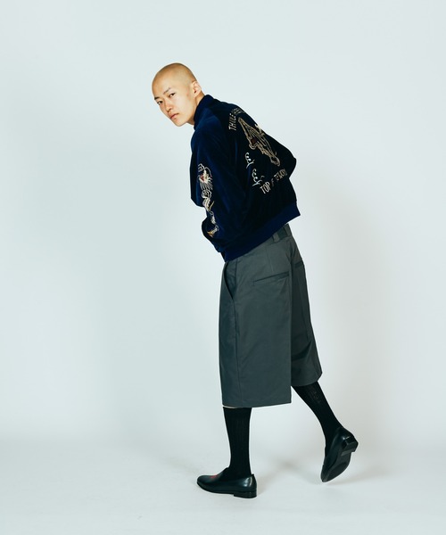 THRIFTY LOOK（スリフティールック）の「THRIFTY LOOK / スリフティールック SOUVENIR GREENLAND BLOUSON 刺しゅう グリーンランド スーベニアジャケット ブルゾン ベロア 別珍（ブルゾン・メンズ・ブラック/ネイビー・X-SMALL/MEDIUM/LARGE）」の9枚目の写真