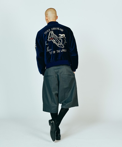 THRIFTY LOOK（スリフティールック）の「THRIFTY LOOK / スリフティールック SOUVENIR GREENLAND BLOUSON 刺しゅう グリーンランド スーベニアジャケット ブルゾン ベロア 別珍（ブルゾン・メンズ・ブラック/ネイビー・X-SMALL/MEDIUM/LARGE）」の10枚目の写真