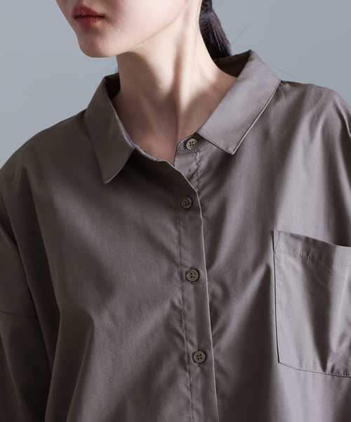 kOhAKU（コハク）の「『アートプリントシャツ』（シャツ/ブラウス・レディース・チャコール/オフホワイト・FREE）」の17枚目の写真