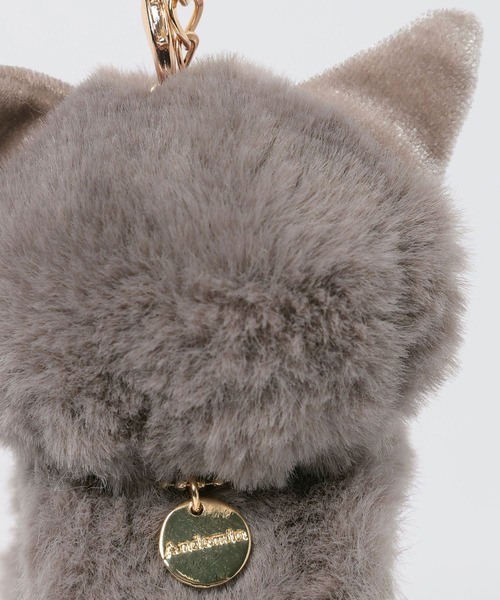 Andemiu(アンデミュウ)の「ネコチャンチャーム596259(チャーム・レディース・グレー/グレー系8/アイボリー・FREE)」の6枚目の写真