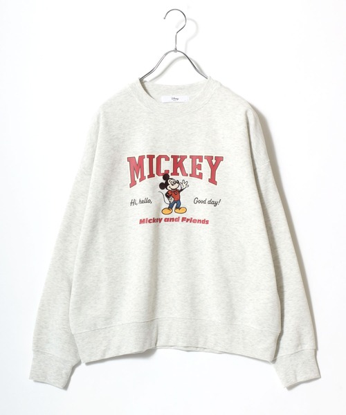 Disney（ディズニー）の「Disney（ディズニー）キャラクター裏起毛スウェットトレーナー レディース/ミッキーマウス/ミニーマウス/ドナルドダック/チップとデール/ベイマックス/わんわん物語（スウェット・レディース・ブラック/ベージュ/ダークグレー/グレー/イエロー系その他/チェリーピンク/クリーム/ホワイト系その他/パープル/ネイビー/ミント/マスタード・M/L）」の2枚目の写真