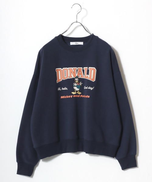 セール】Disney（ディズニー）キャラクター裏起毛スウェットトレーナー