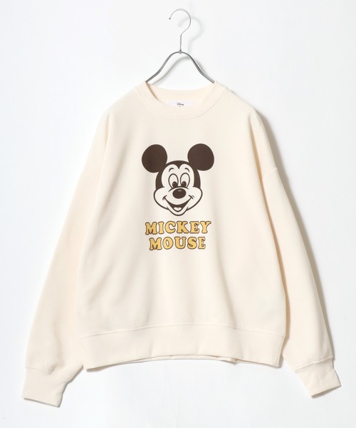 Disney（ディズニー）の「Disney（ディズニー）キャラクター裏起毛スウェットトレーナー レディース/ミッキーマウス/ミニーマウス/ドナルドダック/チップとデール/ベイマックス/わんわん物語（スウェット・レディース・ブラック/ベージュ/ダークグレー/グレー/イエロー系その他/チェリーピンク/クリーム/ホワイト系その他/パープル/ネイビー/ミント/マスタード・M/L）」の7枚目の写真