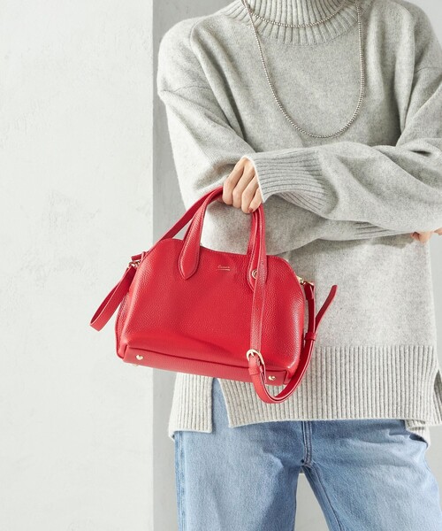 Beau're(ヴュレ)の「BEAURE: ミニ パーテーション ボストン(ボストンバッグ・レディース・ブラック/レッド・ONE SIZE)」の17枚目の写真