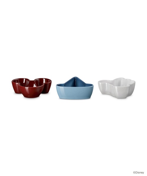 Le Creuset(ルクルーゼ)の「ファンタジア/ミニ・ディッシュ (3個入り) ホワイトラスター/シャンブレー/ガーネット(食器・レディース・その他・ONESIZE)」の2枚目の写真
