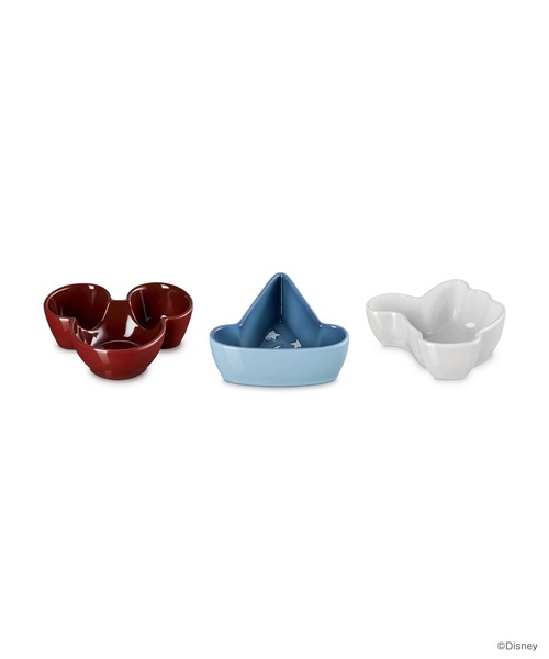 Le Creuset(ルクルーゼ)の「ファンタジア/ミニ・ディッシュ (3個入り) ホワイトラスター/シャンブレー/ガーネット(食器・レディース・その他・ONESIZE)」の3枚目の写真