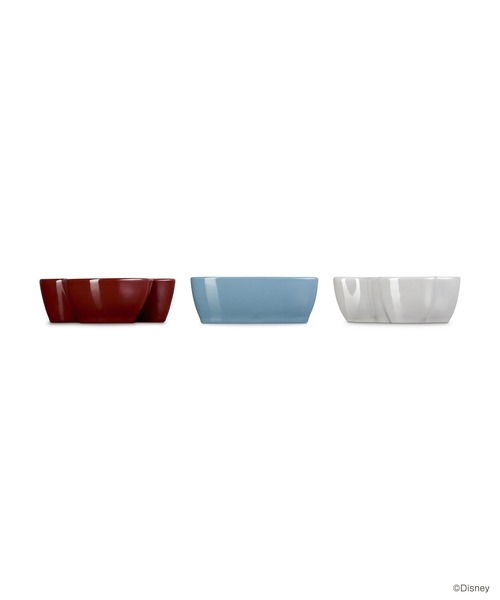 Le Creuset(ルクルーゼ)の「ファンタジア/ミニ・ディッシュ (3個入り) ホワイトラスター/シャンブレー/ガーネット(食器・レディース・その他・ONESIZE)」の4枚目の写真