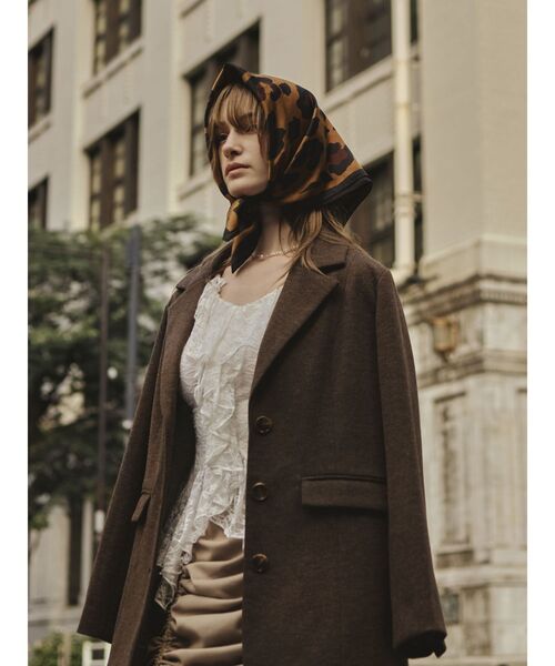 RESEXXY（リゼクシー）の「レオパードスカーフ（バンダナ/スカーフ・レディース・ブラウン/ホワイト・FREE）」の7枚目の写真