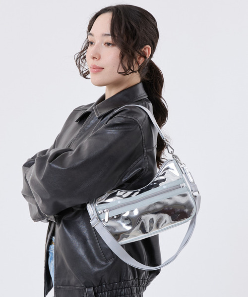 LeSportsac(レスポートサック)の「MIR SM CONV SHOULDER スペッキオ(ショルダーバッグ・レディース・シルバー・FREE)」の1枚目の写真