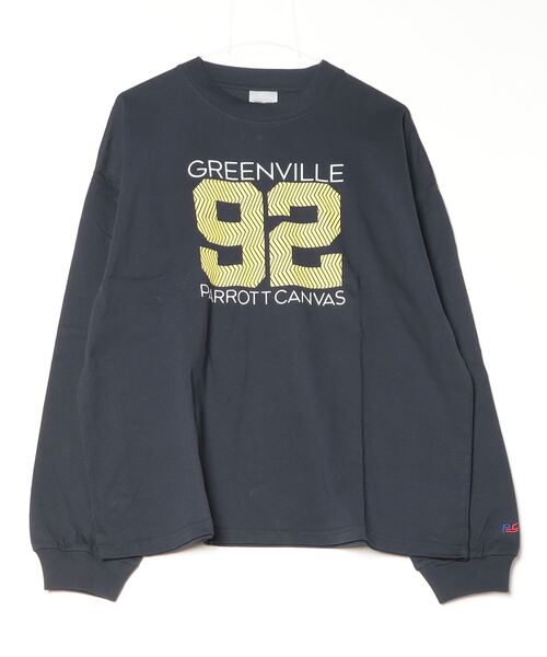 PARROTT CANVAS(パロットキャンバス)の「Big Number L/S T-shirt(Tシャツ/カットソー・レディース・オフホワイト/ネイビー・FREE)」の2枚目の写真