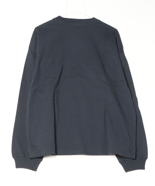 PARROTT CANVAS(パロットキャンバス)の「Big Number L/S T-shirt(Tシャツ/カットソー・レディース・オフホワイト/ネイビー・FREE)」の3枚目の写真