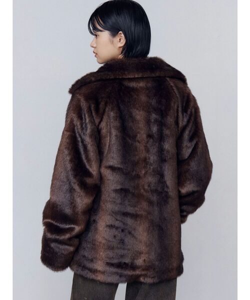 セール】ミディフェイクファーコート（その他アウター）｜EMODA