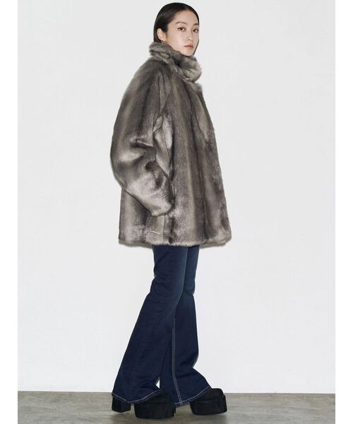 セール】ミディフェイクファーコート（その他アウター）｜EMODA