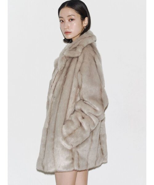 セール】ミディフェイクファーコート（その他アウター）｜EMODA
