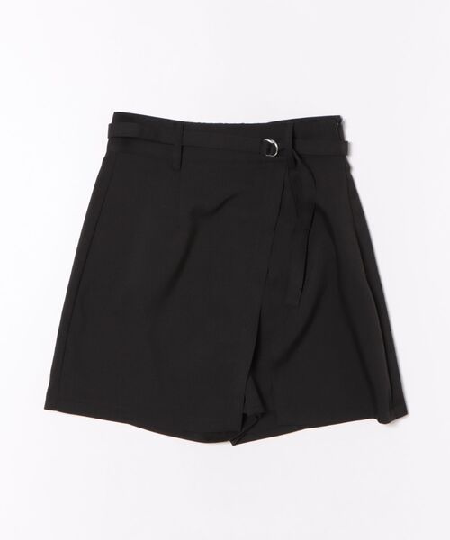 アシメラップスカートライクショートパンツ