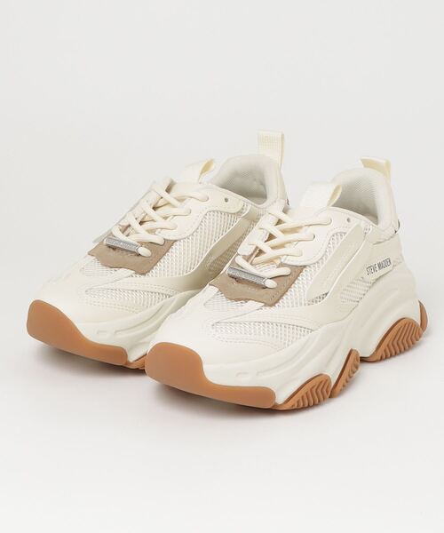 STEVE MADDEN（スティーブマデン）の「STEVE MADDEN スティーブマデン POSSESSION ボリュームソールスニーカー（スニーカー・レディース・グレー/ホワイト系その他/ブラック系その他/ブラック・22.5cm/23.0cm/23.5cm/24.0cm/24.5cm/25.0cm）」の2枚目の写真