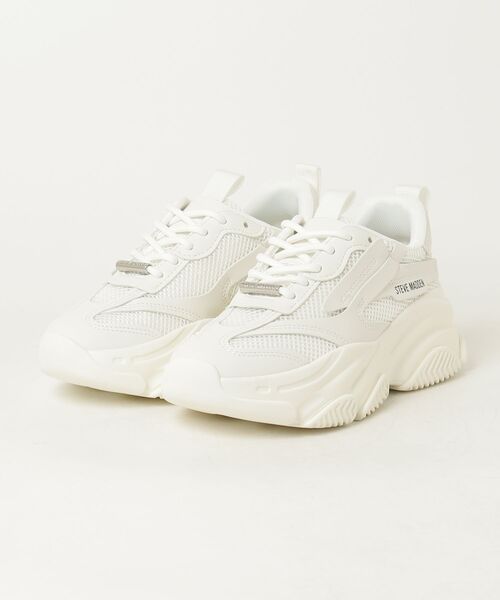 STEVE MADDEN(スティーブマデン)の「STEVE MADDEN スティーブマデン POSSESSION ボリュームソールスニーカー(スニーカー・レディース・グレー/ホワイト系その他/ブラック系その他/ブラック/ホワイト・22.5cm/23.0cm/23.5cm/24.0cm/24.5cm/25.0cm)」の2枚目の写真