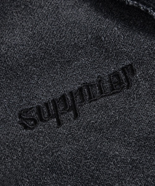 SUPPLIER(サプライヤー)の「SUPPLIER/サプライヤー Dagger Leather Patch Zip Hoodie フーディー ジップパーカー(パーカー・メンズ・ベージュ/ブラック・M/XL/L)」の14枚目の写真