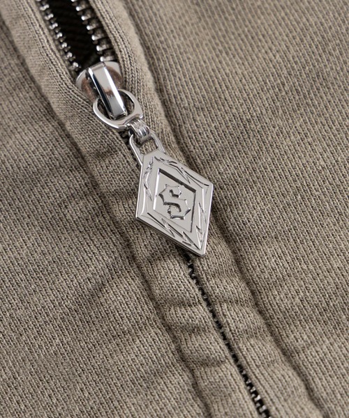 SUPPLIER(サプライヤー)の「SUPPLIER/サプライヤー Dagger Leather Patch Zip Hoodie フーディー ジップパーカー(パーカー・メンズ・ベージュ/ブラック・M/XL/L)」の13枚目の写真