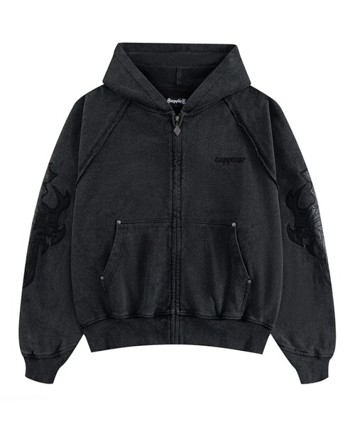 セール】SUPPLIER/サプライヤー Dagger Leather Patch Zip