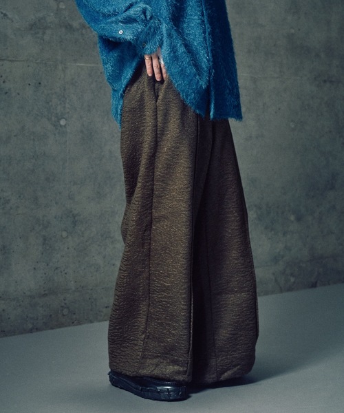 CASPER JOHN（キャスパージョン）の「Boucle knit pants/ブークレニットパンツ（その他パンツ・メンズ・アイボリー/グレー/ブラウン・X-SMALL/SMALL/MEDIUM/LARGE）」の12枚目の写真