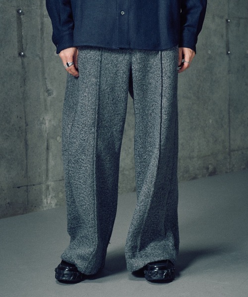 CASPER JOHN（キャスパージョン）の「Boucle knit pants/ブークレニットパンツ（その他パンツ・メンズ・アイボリー/グレー/ブラウン・X-SMALL/SMALL/MEDIUM/LARGE）」の7枚目の写真