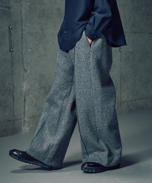 CASPER JOHN（キャスパージョン）の「Boucle knit pants/ブークレニットパンツ（その他パンツ・メンズ・アイボリー/グレー/ブラウン・X-SMALL/SMALL/MEDIUM/LARGE）」の8枚目の写真