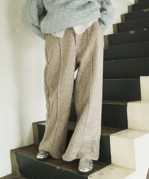 CASPER JOHN（キャスパージョン）の「Boucle knit pants/ブークレニットパンツ（その他パンツ・メンズ・アイボリー/グレー/ブラウン・X-SMALL/SMALL/MEDIUM/LARGE）」の4枚目の写真