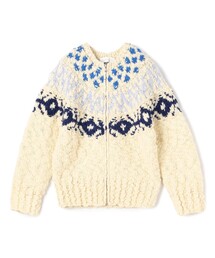 GALERIE VIE | HAND YOKE ジップアップカーディガン(カーディガン/ボレロ)