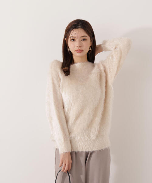 PROPORTION BODY DRESSING（プロポーションボディドレッシング）の「ヘアリーニット / 1215270908（ニット/セーター・レディース・オフホワイト/ブルー/ブラウン・P/S/MEDIUM）」の6枚目の写真